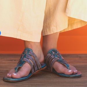Bed Stu Yoli Sandals Ocean Blue/Alkaline Rustic 9.5